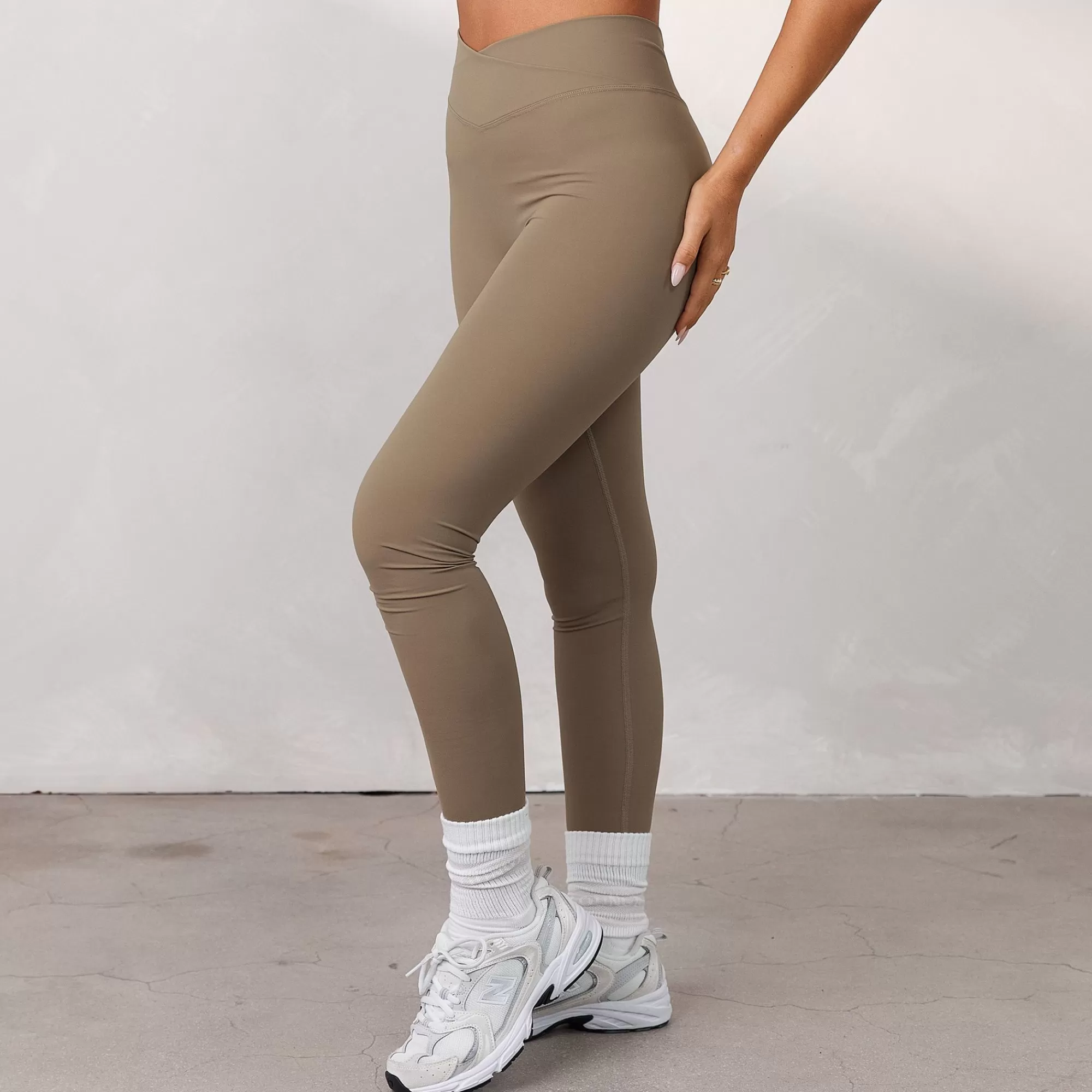 Vrouw Lounge Underwear Silhouette Crossover Leggings